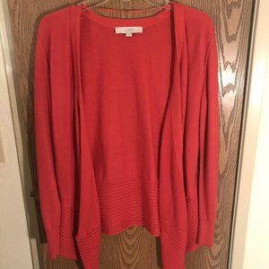 Red Medium Cardigan Loft
